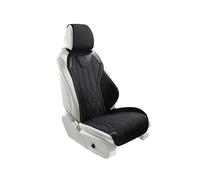 Khqdnh Funda Asiento Coche Protección Asientos Coche Funda Universal Asiento Transpirable Todas Las Estaciones Fundas Perforadas Gamuza Látex Automóvil Cojín Asiento Coche(1pc Black Seat)