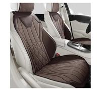 Khqdnh Funda Asiento Coche Protección Asientos Coche Funda Universal Asiento Transpirable Todas Las Estaciones Fundas Perforadas Gamuza Látex Automóvil Cojín Asiento Coche(2pc Brown Seats)