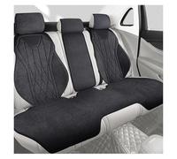 Khqdnh Funda Asiento Coche Protección Asientos Coche Funda Universal Asiento Transpirable Todas Las Estaciones Fundas Perforadas Gamuza Látex Automóvil Cojín Asiento Coche(Black Rear Seats)