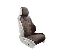 Khqdnh Funda Asiento Coche Protección Asientos Coche Funda Universal Asiento Transpirable Todas Las Estaciones Fundas Perforadas Gamuza Látex Automóvil Cojín Asiento Coche(1pc Brown Seat)