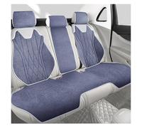 Khqdnh Funda Asiento Coche Protección Asientos Coche Funda Universal Asiento Transpirable Todas Las Estaciones Fundas Perforadas Gamuza Látex Automóvil Cojín Asiento Coche(Blue Rear Seats)
