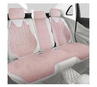 Khqdnh Funda Asiento Coche Protección Asientos Coche Funda Universal Asiento Transpirable Todas Las Estaciones Fundas Perforadas Gamuza Látex Automóvil Cojín Asiento Coche(Pink Rear Seats)