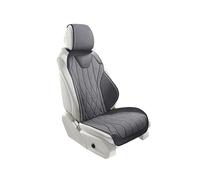 Khqdnh Funda Asiento Coche Protección Asientos Coche Funda Universal Asiento Transpirable Todas Las Estaciones Fundas Perforadas Gamuza Látex Automóvil Cojín Asiento Coche(1pc Grey Seat)