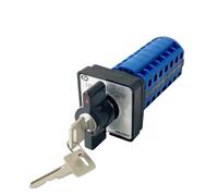 KHRKHHXLA Interruptor de Leva con Perilla giratoria de conversión de Bloqueo de Llave de Tres Posiciones, 20 A, 7 Polos, Control de Potencia Dual eléctrico YMW26-20YS2/7(3 Position)