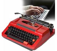 KHSASDDC Máquina De Escribir Manual (Capaz De Escribir), Procesador De Textos Clásico De Máquina De Escribir Tradicional, Escribir Novelas En Cualquier Lugar(Red)