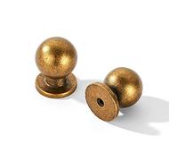 khtumeware KHTUME Ware - Paquete de 10 pomos para gabinete (latón antiguo)