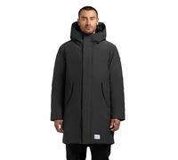 khujo Abrigo largo de invierno para hombre con capucha ajustable y cierres magnéticos Fogg S-XXL, Obrage Grey, L