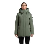 khujo Abrigo largo para mujer con capucha alargada y tirantes interiores Allap XS-XXL, Verde Muted Green, S