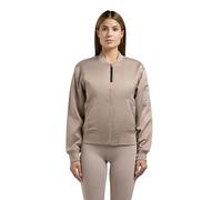 khujo Beth - Chaqueta de entretiempo corta para mujer, con acabado sedoso, tallas XS-XXL, Latte Beige, XS