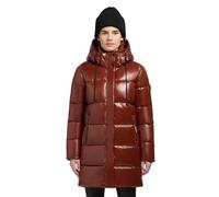 khujo Jadet2-YM - Abrigo de invierno para mujer, cálido, acolchado, con capucha, tallas XS-XXL, Coconut Brown, XL