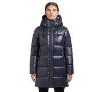 khujo Jadet2-YM - Abrigo de invierno para mujer, cálido, acolchado, con capucha, tallas XS-XXL, Dark Cloud Blue, M