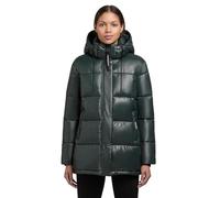khujo Word3 Satin-YM - Chaqueta acolchada de invierno para mujer, material exterior brillante, con capucha, tallas XS-XXL, M