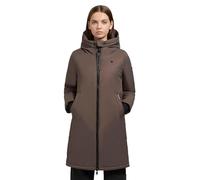 khujo Yaak3-YM - Abrigo de invierno para mujer, con capucha grande, tallas XS-XXL, gris topo, XL