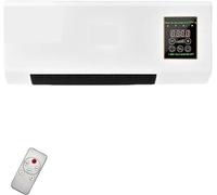 KHUKHU Aire acondicionado ultrasilencioso for dormitorio, hogar y oficina, montaje en pared, 12000 BTU con refrigeración y calefacción duales.