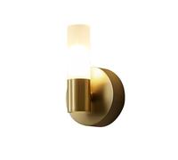 KhUkhu Aplique De Pared Dorado: Aplique De Pared Moderno con Pantalla Acrílica, Luces Cableadas, LED Regulables, Aplique De Pared para Interiores, Baño, Tocador, Lámpara De Dormitorio