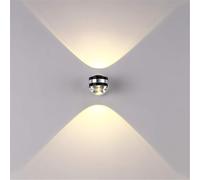 KhUkhu Aplique De Pared LED De 6 W, Apliques De Pared Pequeños para Interiores, Apliques De Pared De Forma Redonda, Iluminación Decorativa Moderna para Pared, Sala De Estar,Warm Light