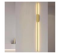 KHUKHU Apliques De Pared LED De Tres Colores, Lámpara De Noche Con Atenuación, Sala De Estar, Escalera, Fondo, Aplique, Tira De Luz De Pared(Gold,47.25IN)