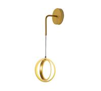 KhUkhu Apliques De Pared para Dormitorios, Apliques De Pared Decorativos Modernos para Salones, Bares, Comedores, Garajes Y Pasillos,Oro