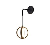 KhUkhu Apliques De Pared para Dormitorios, Apliques De Pared Decorativos Modernos para Salones, Bares, Comedores, Garajes Y Pasillos,Negro