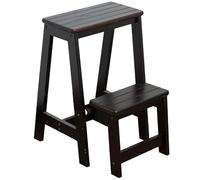 KhUkhu Artículos para El Hogar Escalera De Madera Plegable De 2 Escalones, Taburete De Escalera para El Interior del Hogar, Silla De Madera para Cocina,B