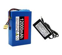 KHUKHU Batería de Iones de Litio de 36 V y 12 Ah con BMS Integrado y Cargador for Motor de Bicicleta eléctrica de 500 W con Enchufe SM(Xt30)