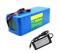 KHUKHU Batería de Iones de Litio for Bicicleta eléctrica de 36 V y 10 Ah con Cargador de 42 V y 2 A, BMS Integrado for Motores de 250 W, 300 W, 350 W y 500 W.(XT60 Plug+SM Plug)