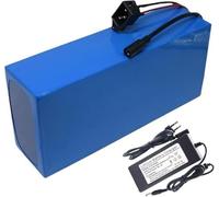 KHUKHU Batería de Iones de Litio for Bicicleta eléctrica de 48 V, 30 Ah, 13S4P, con BMS y Cargador for Motor de 200-1000 W.(SM Plug)