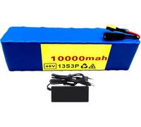 KHUKHU Batería de Litio 13S3P for Bicicleta eléctrica, 48 V, 10 Ah, con BMS, Resistente al Agua, Compatible con Motores de 200 W, 500 W y 800 W, con Enchufe Anderson.(T)