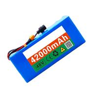 KHUKHU Batería de Litio for Bicicleta eléctrica, 48 V, 42 Ah, con Cargador(T Plug)