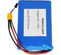 KHUKHU Batería de Repuesto for Bicicleta eléctrica de Iones de Litio de 36 V y 6 Ah con protección BMS, Resistente al Agua, Compatible con Bicicletas eléctricas y Scooters.(T)