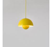 KhUkhu Iluminación Colgante Lámpara Colgante Semicírculo Moderna Luces Colgantes De Techo De Mediados De Siglo Lámpara Colgante De Isla De Cocina Ajustable para Sala De Estar,Amarillo,Warm