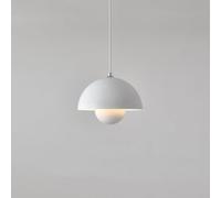 KhUkhu Iluminación Colgante Lámpara Colgante Semicírculo Moderna Luces Colgantes De Techo De Mediados De Siglo Lámpara Colgante De Isla De Cocina Ajustable para Sala De Estar,Blanca,Three Color