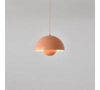 KhUkhu Iluminación Colgante Lámpara Colgante Semicírculo Moderna Luces Colgantes De Techo De Mediados De Siglo Lámpara Colgante De Isla De Cocina Ajustable para Sala De Estar,Rosado,Warm