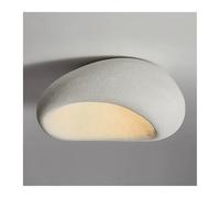 KHUKHU Japanese Style Wabi-sabi Foam Semi Flush Mount Ceiling Light E26/E27 Single Head Indoor Ceiling Lamp Handmade Sculpture Light Fixture For Restaurant Clothing Store Commercial(B)