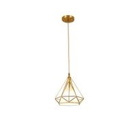 KhUkhu Lámpara Colgante De Techo para Mesita De Noche, Diseño Creativo De Jaula De Alambre De Diamante, Luces Colgantes De Un Solo Cabezal, Portalámparas E27,White Light