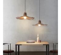 KHUKHU Lámpara Colgante Wabi-Sabi, Lámpara Colgante Japonesa De 14,2 Pulgadas, Lámparas Colgantes De Resina, Pantalla De Flores, Isla De Cocina Sobre El Fregadero, Lámpara Colgante(2PCS)