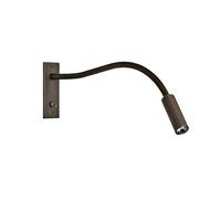 KHUKHU Lámpara De Foco LED Con Cuello De Cisne Largo, Lámpara De Cuello De Cisne, Luces De Lectura Cromadas Montadas En La Pared For Dormitorio Con Interruptor, Luz De Pared Giratoria 360