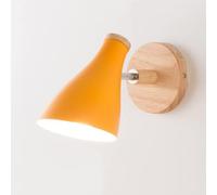 KhUkhu Lámpara De Pared E27 Tipo De Lámpara Lámpara De Pared con Enchufe para Sala De Estar O Dormitorio Lámpara De Noche Ajustable Macaron,Naranja