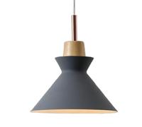 KHUKHU Lámpara De Techo Colgante LED, Lámpara Nórdica, Lámpara Colgante De Cúpula Funky, Lámpara Decorativa De Techo, Base E27, Luz Colgante Ajustable De 1 Luz For Mesa De Comedor(A Gray)