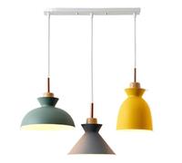 KHUKHU Lámpara De Techo Colgante LED, Lámpara Nórdica, Lámpara Colgante De Cúpula Funky, Lámpara Decorativa De Techo, Base E27, Luz Colgante Ajustable De 1 Luz For Mesa De Comedor(Long Ceiling)
