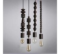 KhUkhu Lámpara De Techo con Iluminación Interior E27, Lámpara Colgante Vintage Industrial, Lámpara Colgante De Metal Negro con Jaula De Hierro para Pasillo, Porche, Dormitorio Y Café