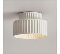 KhUkhu Lámpara De Techo De Resina De Color Crema De Estilo Nórdico, Moderna, con Base E27, para Iluminación De Techo, Cerca del Techo, para Guardarropa, Cocina, Porche Y Pasillo,A