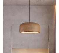 KHUKHU Lámpara De Techo Lámparas Colgantes Modernas Lámparas De Interior Lámpara Arte For El Hogar Pantalla Decorativa De Poliestireno Colgante Techo Ajustable Sobre La Mesa(Brown,300mm)