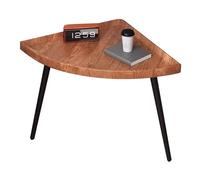 KhUkhu Mesa Auxiliar Triangular con Soporte De Metal, Mesa De Centro Pequeña para Escritorio, Mesa De Esquina Pequeña para Sala De Estar Y Dormitorio.