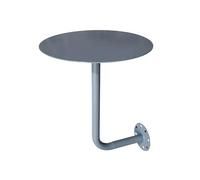 KhUkhu - Mesa de centro redonda de pared, color gris, 35 cm