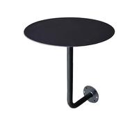 KhUkhu - Mesa de centro redonda de pared, color pequeño, mesa de mostrador para café, portatarjetas, mesa auxiliar contra la pared, 40 cm