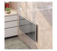 KhUkhu Mesa de Ordenador Plegable Flotante de Acero Inoxidable, Mesa de Pared para Cocina, Mesa Estrecha para Escritorio de Ordenador, Barra de Cocina,30X70cm