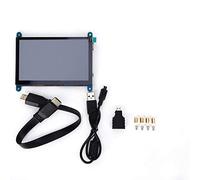 KhUKhu Pantalla LCD de 5 Pulgadas, HDMI HD Monitor táctil Capacitivo de 5 Puntos Mini Monitor de PC 800 x 480 (Puntos) Controlador USB Gratuito para Pantalla