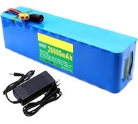 KHUKHU Paquete de batería de Iones de Litio de 48 V y 20 Ah for Bicicleta eléctrica, Ideal for Motor de Bicicleta eléctrica de 200 a 1000 W con(XT60+Car)