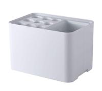 KhUkhu Paragüero para Pasillo Interior, Soporte para Paraguas con Caja de Almacenamiento de Agua extraíble, Antideslizante, Estable y no se Cae fácilmente,Blanca